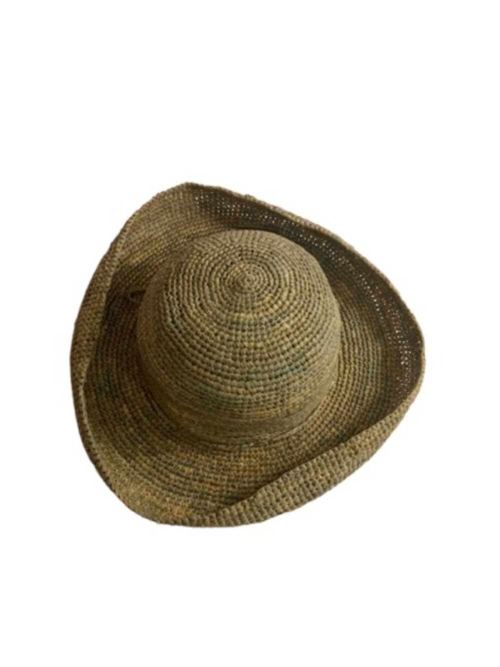 Onigo Mens  Unisex 100% Raphia Sun Hat Handmade in Madagascar S